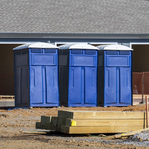 what is the expected delivery and pickup timeframe for the porta potties in Newburgh